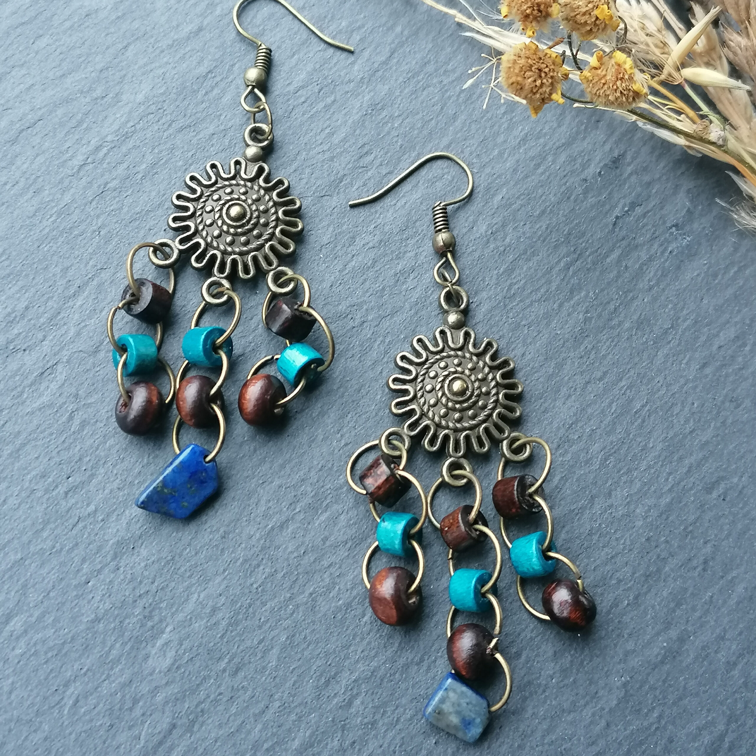 boho style earrings